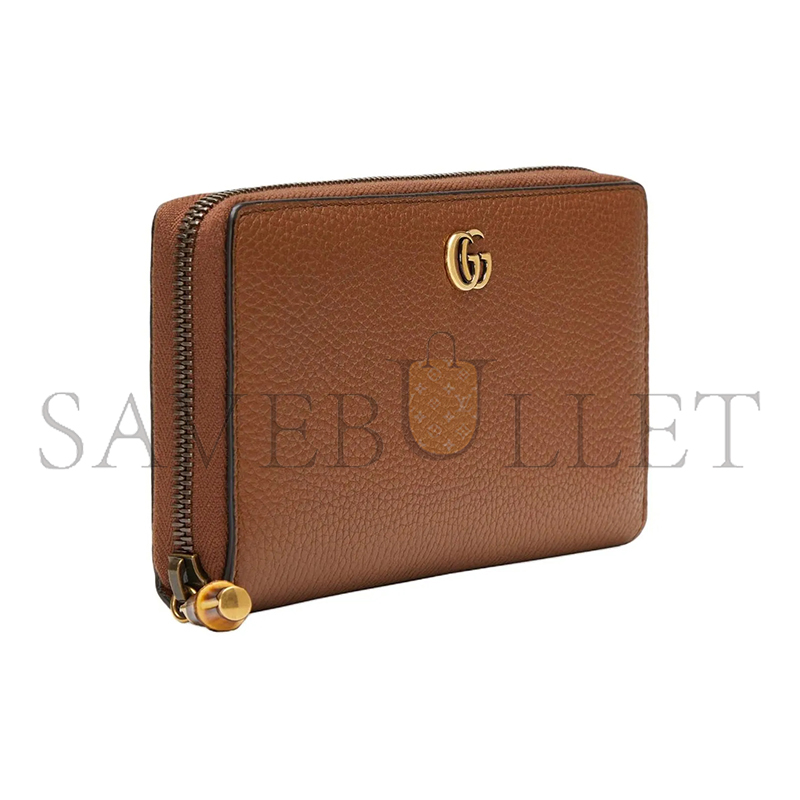 GUCCI BAMBOO ZIP AROUND WALLET 739499 (19.5*11*3cm)
